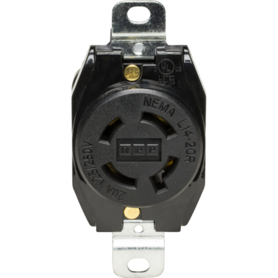 20A 125/250V 3 Pole 4 Wire Locking Receptacle | RPP-USA